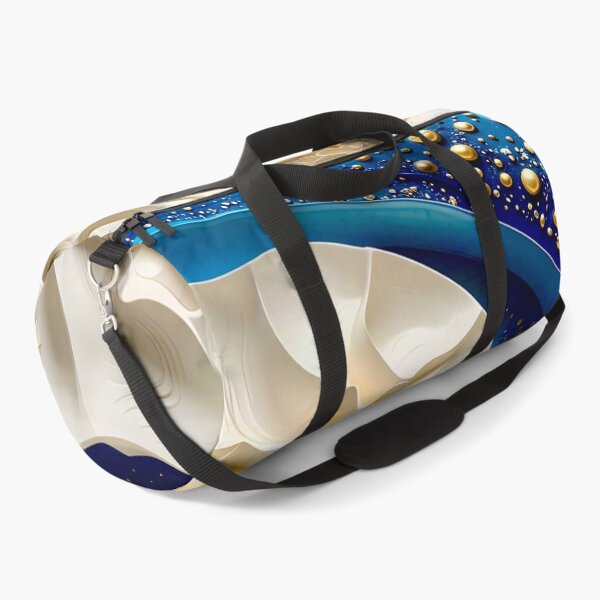 Item preview, Spiral Galaxy Shell Design in Blue and Gold designed and sold by Vicky Brago-Mitchell®.