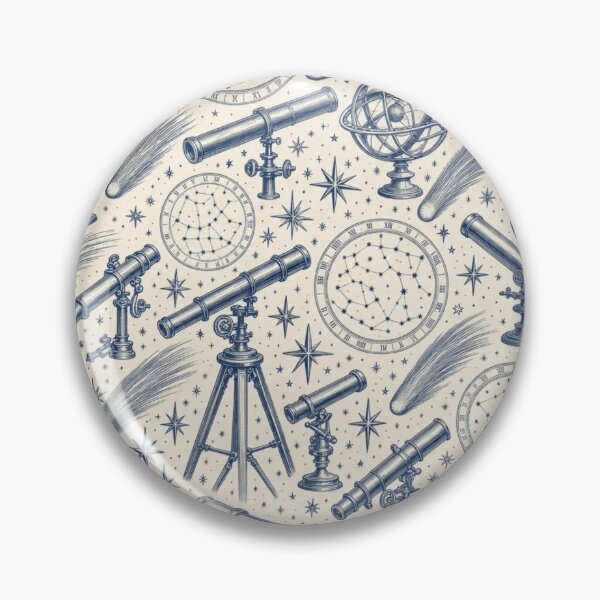Item preview, Astronomer's Toile Seamless Pattern | Vintage Celestial Toile Repeat designed and sold by StickyGuys.