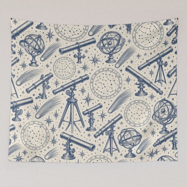 Item preview, Astronomer's Toile Seamless Pattern | Vintage Celestial Toile Repeat designed and sold by StickyGuys.
