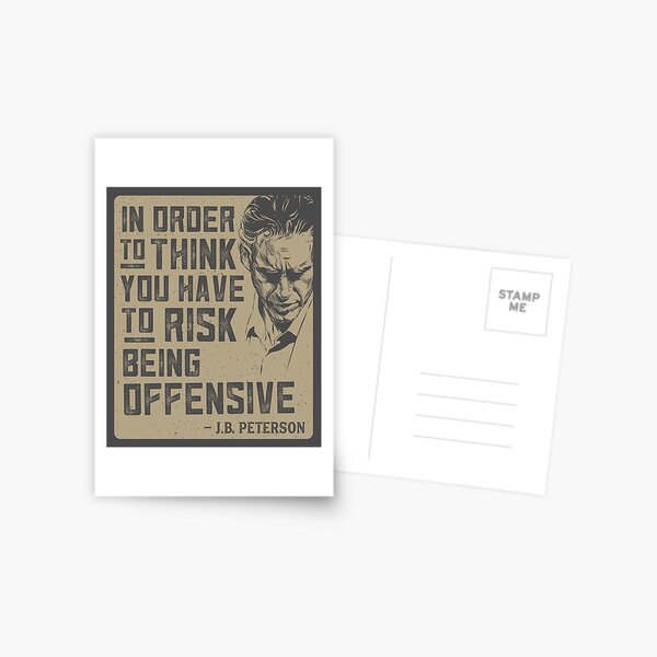 Jordan Peterson Quote Postcard