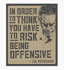 Jordan Peterson Zitat Fotodruck