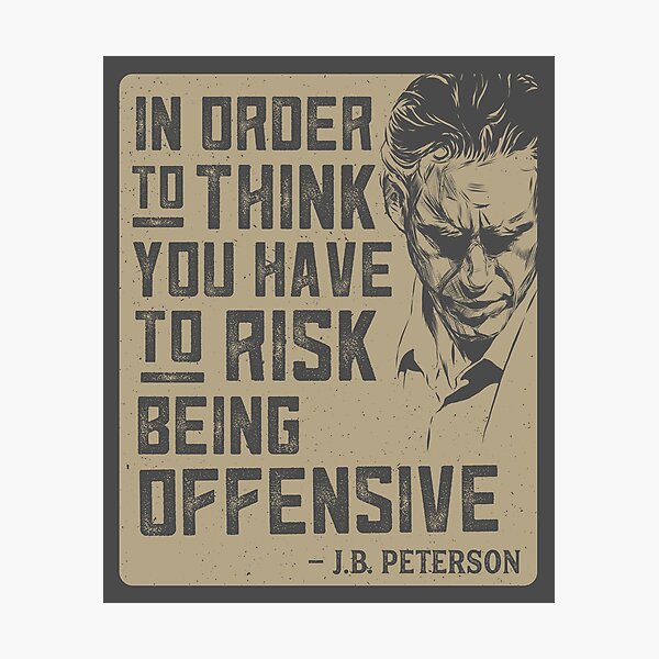 Cita de Jordan Peterson Lámina fotográfica