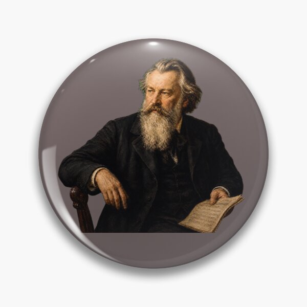 Item preview, Classical Master: Johannes Brahms Vintage Oil Painting - Profound Harmony designed and sold by DoReMiStudio.