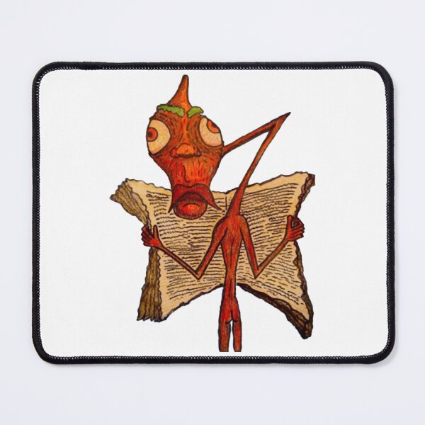 Item preview, Red Book Reader Quirky Surrealist Nerd Monster Art designed and sold by andymcdart.