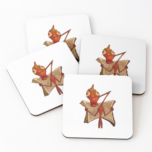 Item preview, Red Book Reader Quirky Surrealist Nerd Monster Art designed and sold by andymcdart.