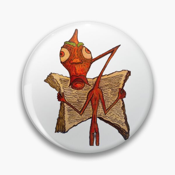 Item preview, Red Book Reader Quirky Surrealist Nerd Monster Art designed and sold by andymcdart.