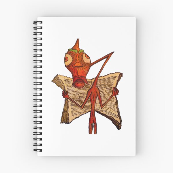 Item preview, Red Book Reader Quirky Surrealist Nerd Monster Art designed and sold by andymcdart.