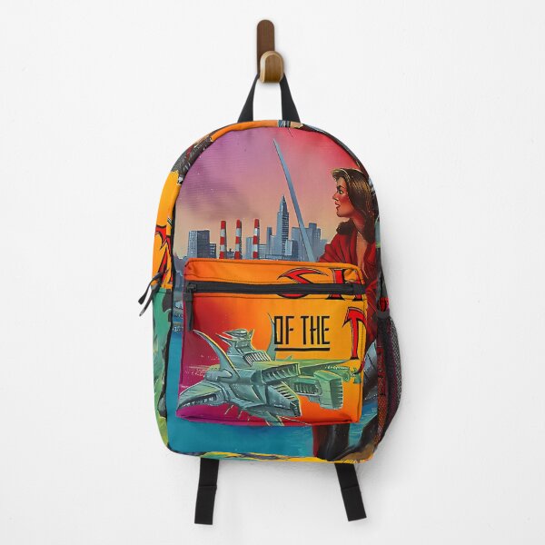 Item preview, Male and Female Shinobi Standing Before Futuristic City designed and sold by Lifeshop1.
