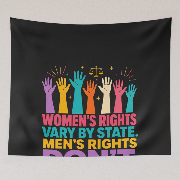 Item preview, Women's Rights Vary By State Men's Rights Don't Feminist Long Sleeve_3 designed and sold by CriseldaBruning.