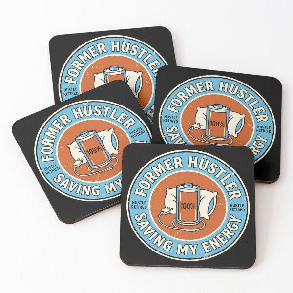 Item preview, Former Hustler Saving My Energy Retro Badge designed and sold by DuckOddity.