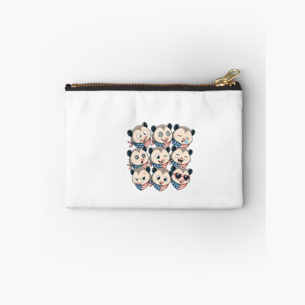 Item preview, Patriotic Opossum Faces Cartoon Emoji 4th Of July designed and sold by chattsuede.