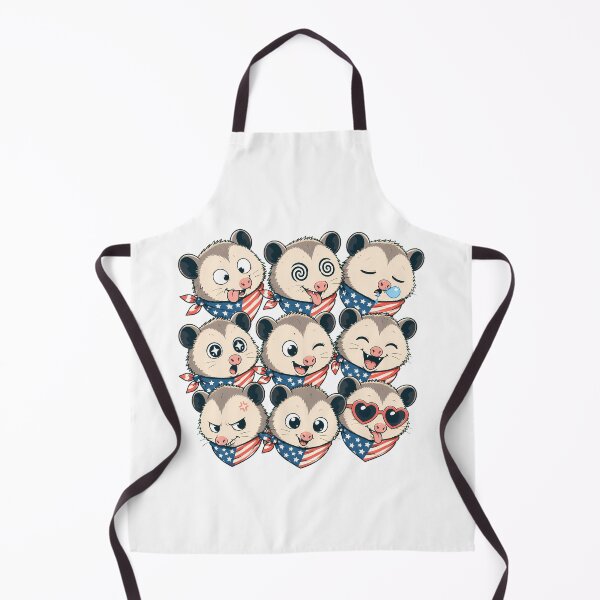 Item preview, Patriotic Opossum Faces Cartoon Emoji 4th Of July designed and sold by chattsuede.