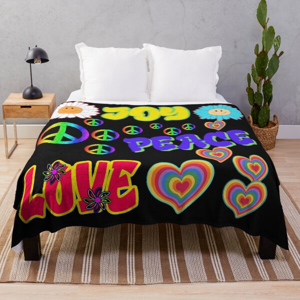 Item preview, Joy Peace Love Retro 70s Era designed and sold by Lovemountain.
