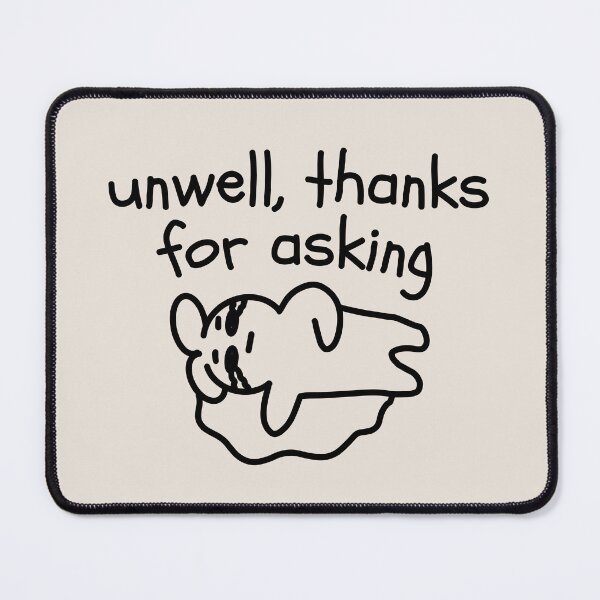 Item preview, Funny Bunny Unwell Thanks For Asking Sarcastic Phrase designed and sold by TackyTime.