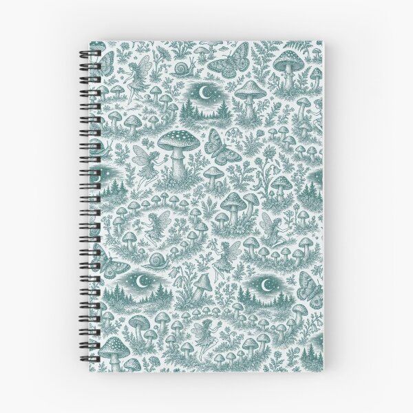 Item preview, Fairy Ring Toile Seamless Pattern | Vintage Mushroom Forager Toile Repeat designed and sold by StickyGuys.