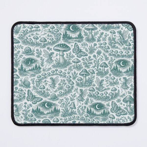 Item preview, Fairy Ring Toile Seamless Pattern | Vintage Mushroom Forager Toile Repeat designed and sold by StickyGuys.