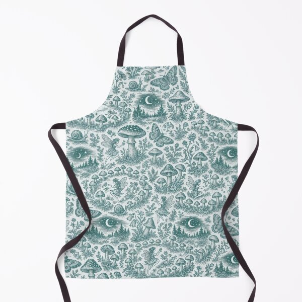 Item preview, Fairy Ring Toile Seamless Pattern | Vintage Mushroom Forager Toile Repeat designed and sold by StickyGuys.