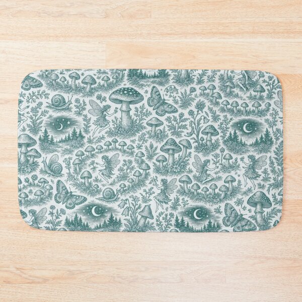 Item preview, Fairy Ring Toile Seamless Pattern | Vintage Mushroom Forager Toile Repeat designed and sold by StickyGuys.