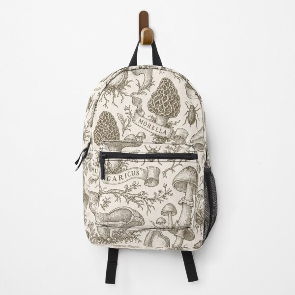 Item preview, Vintage Mushroom Toile Seamless Pattern | Vintage Mushroom Forager Toile Repeat designed and sold by StickyGuys.