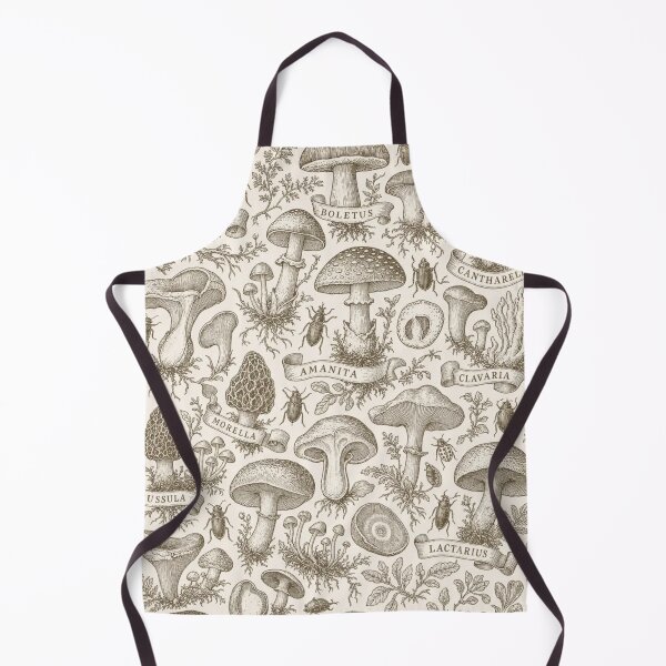 Item preview, Vintage Mushroom Toile Seamless Pattern | Vintage Mushroom Forager Toile Repeat designed and sold by StickyGuys.