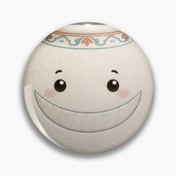Item preview, Moon Jar Guardian Mascot — Cute Korean Pottery Sticker designed and sold by radou88.