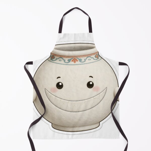 Item preview, Moon Jar Guardian Mascot — Cute Korean Pottery Sticker designed and sold by radou88.