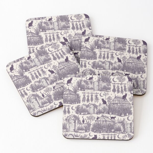 Item preview, Witch's Garden Toile Seamless Pattern | Vintage Witchy Toile Repeat designed and sold by StickyGuys.