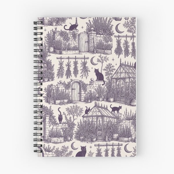 Item preview, Witch's Garden Toile Seamless Pattern | Vintage Witchy Toile Repeat designed and sold by StickyGuys.