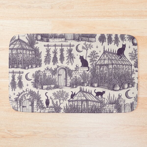 Item preview, Witch's Garden Toile Seamless Pattern | Vintage Witchy Toile Repeat designed and sold by StickyGuys.