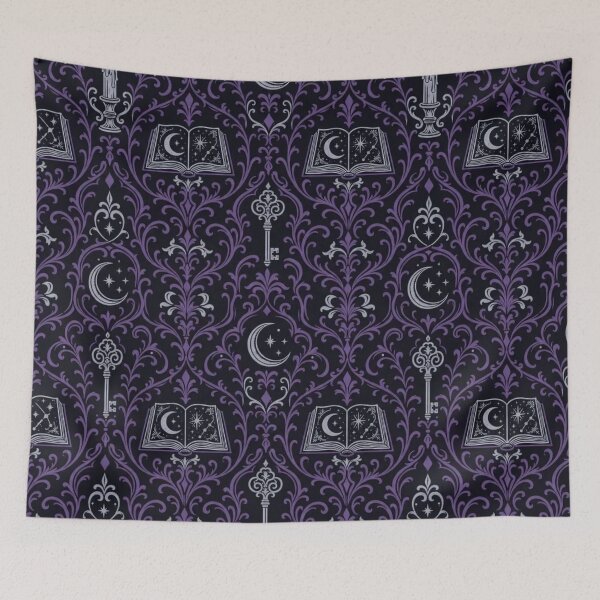 Item preview, Spellbook Damask Seamless Pattern | Vintage Witchy Toile Repeat designed and sold by StickyGuys.
