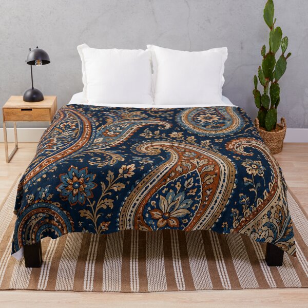 Item preview, Vintage Paisley Floral Pattern Bohemian Textile Inspired Print designed and sold by PinUpPizzazz.