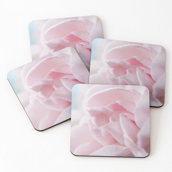 Pink Carnation Coasters (Set of 4)