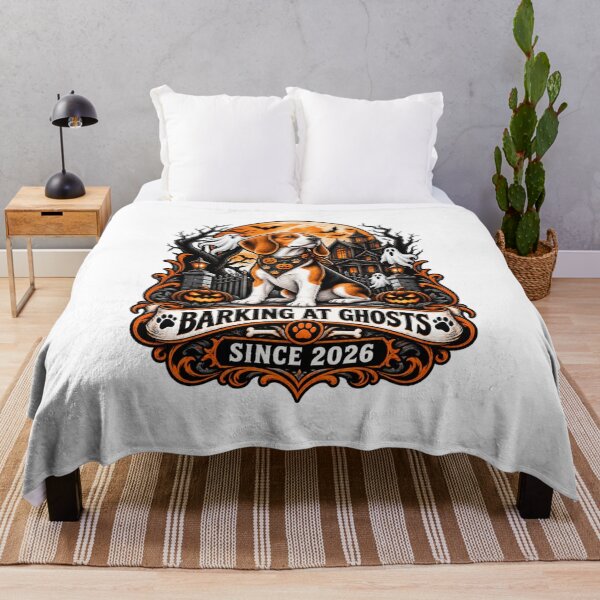 Item preview, Barking At Ghosts Since 2026 Beagle Halloween Funny Beagle Ghost Shirt designed and sold by KnrNazimTHRE4DS.