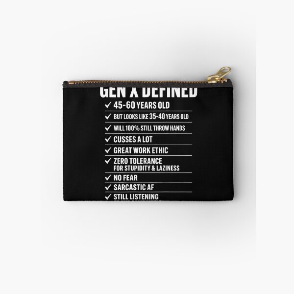 Item preview, Gen X Defined 45-60 Years Old Funny Generation X Checklist designed and sold by JamesCrArt.