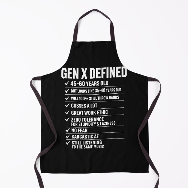 Item preview, Gen X Defined 45-60 Years Old Funny Generation X Checklist designed and sold by JamesCrArt.
