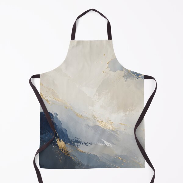 Item preview, Navy Blue Gold Abstract Painting Luxury Fluid Marble Art designed and sold by Kimos Creative Store.