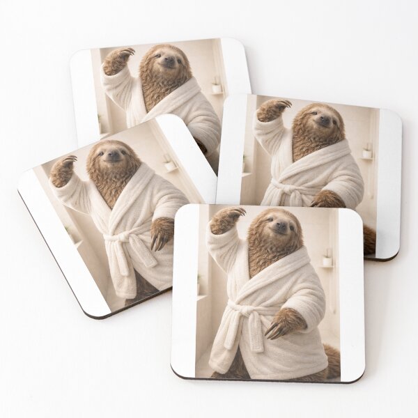 Item preview, Cozy Bathrobe Giant Ground Sloth designed and sold by Sillytoe.