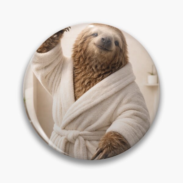 Item preview, Cozy Bathrobe Giant Ground Sloth designed and sold by Sillytoe.