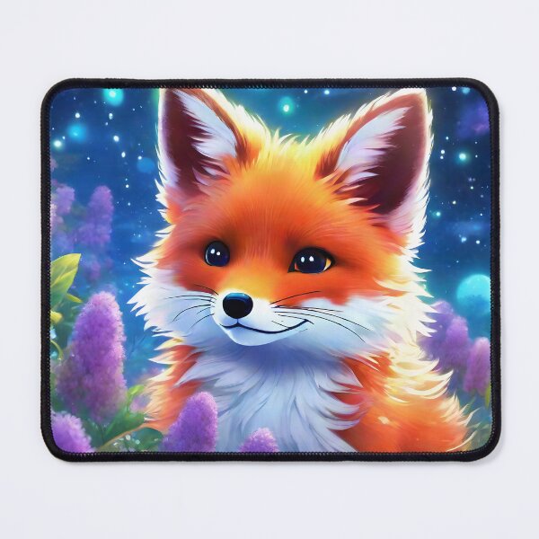 Item preview, Cosmic Starlight Fox in Lavender Fields designed and sold by SolenLumens.