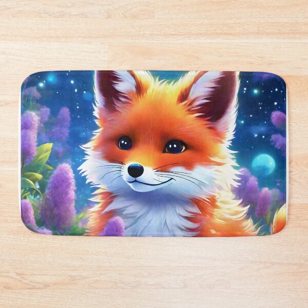 Item preview, Cosmic Starlight Fox in Lavender Fields designed and sold by SolenLumens.