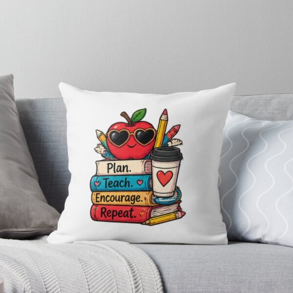 Item preview, Plan Teach Encourage Repeat - Apple Teacher designed and sold by joy-Moons.