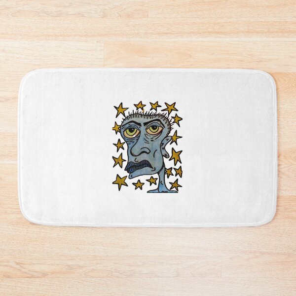 Item preview, Starry Blue Face Trippy Abstract Yellow Stars Graphic designed and sold by andymcdart.