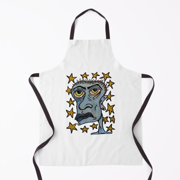 Item preview, Starry Blue Face Trippy Abstract Yellow Stars Graphic designed and sold by andymcdart.