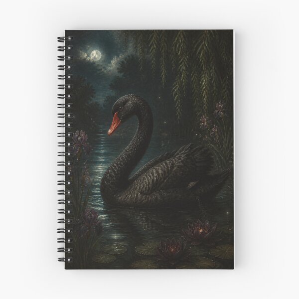Item preview, Black Swan with Water Irises designed and sold by The-Art-of-D.