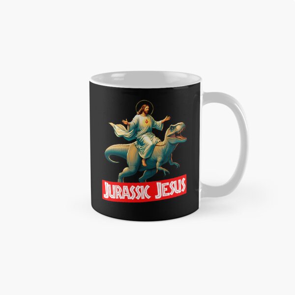 Item preview, Jesus Christ Riding T-Rex designed and sold by CuteIdeaArt.