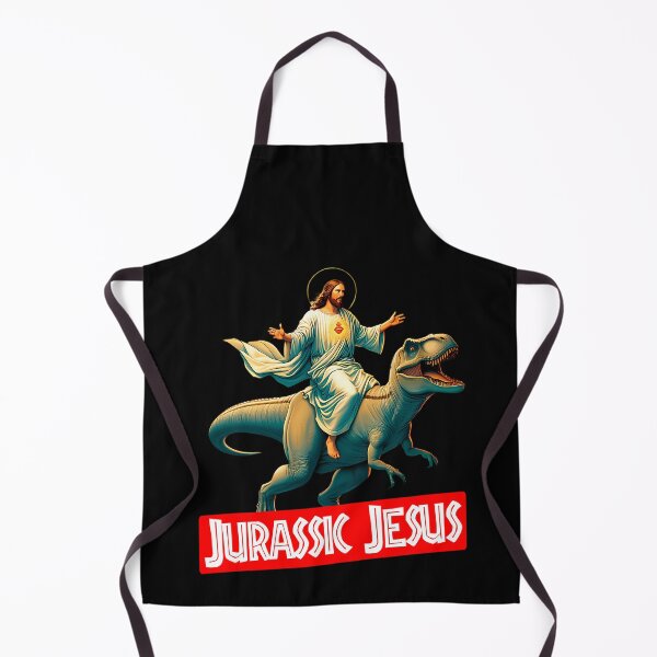 Item preview, Jesus Christ Riding T-Rex designed and sold by CuteIdeaArt.