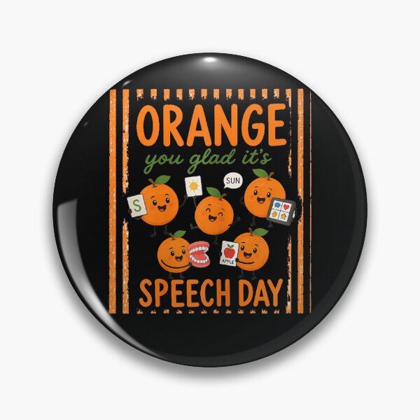 Item preview, Striped Speech Therapy Orange You Glad It'S Speech Day Slp designed and sold by JamesCrArt.