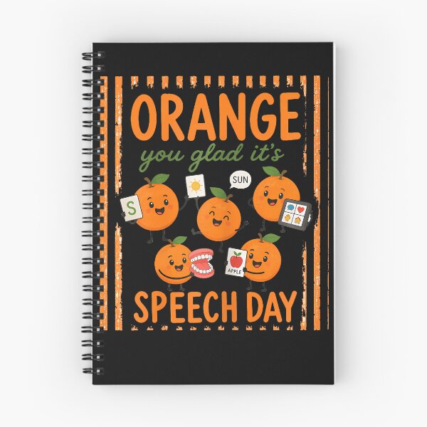 Item preview, Striped Speech Therapy Orange You Glad It'S Speech Day Slp designed and sold by JamesCrArt.