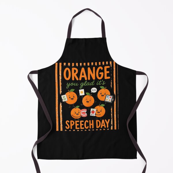 Item preview, Striped Speech Therapy Orange You Glad It'S Speech Day Slp designed and sold by JamesCrArt.