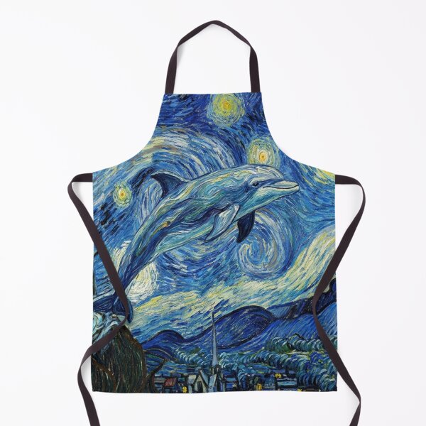 Item preview, Dolphin swimming on a starry night designed and sold by aponwao.